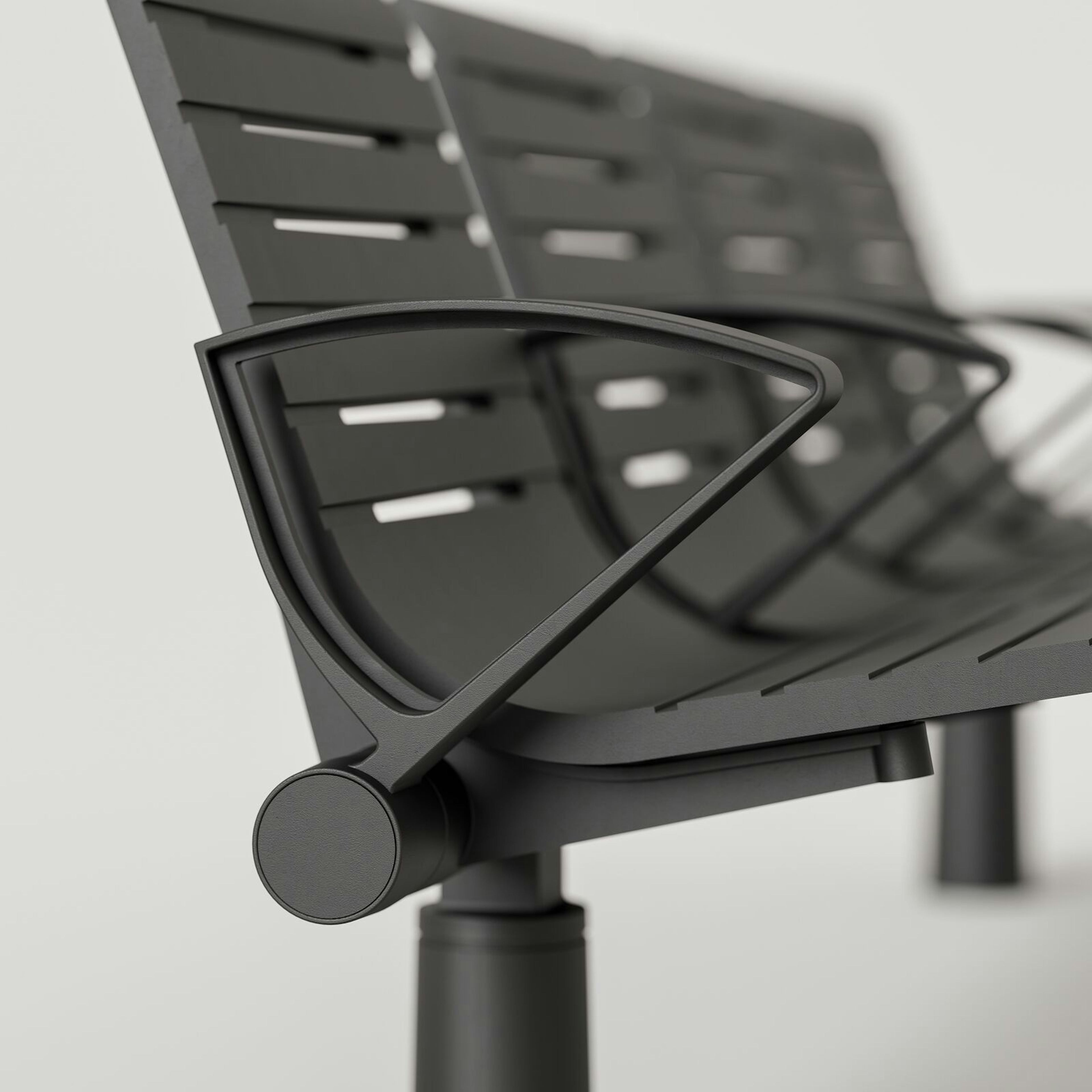Tecno RS Seating System: Black Texture + Black Texture