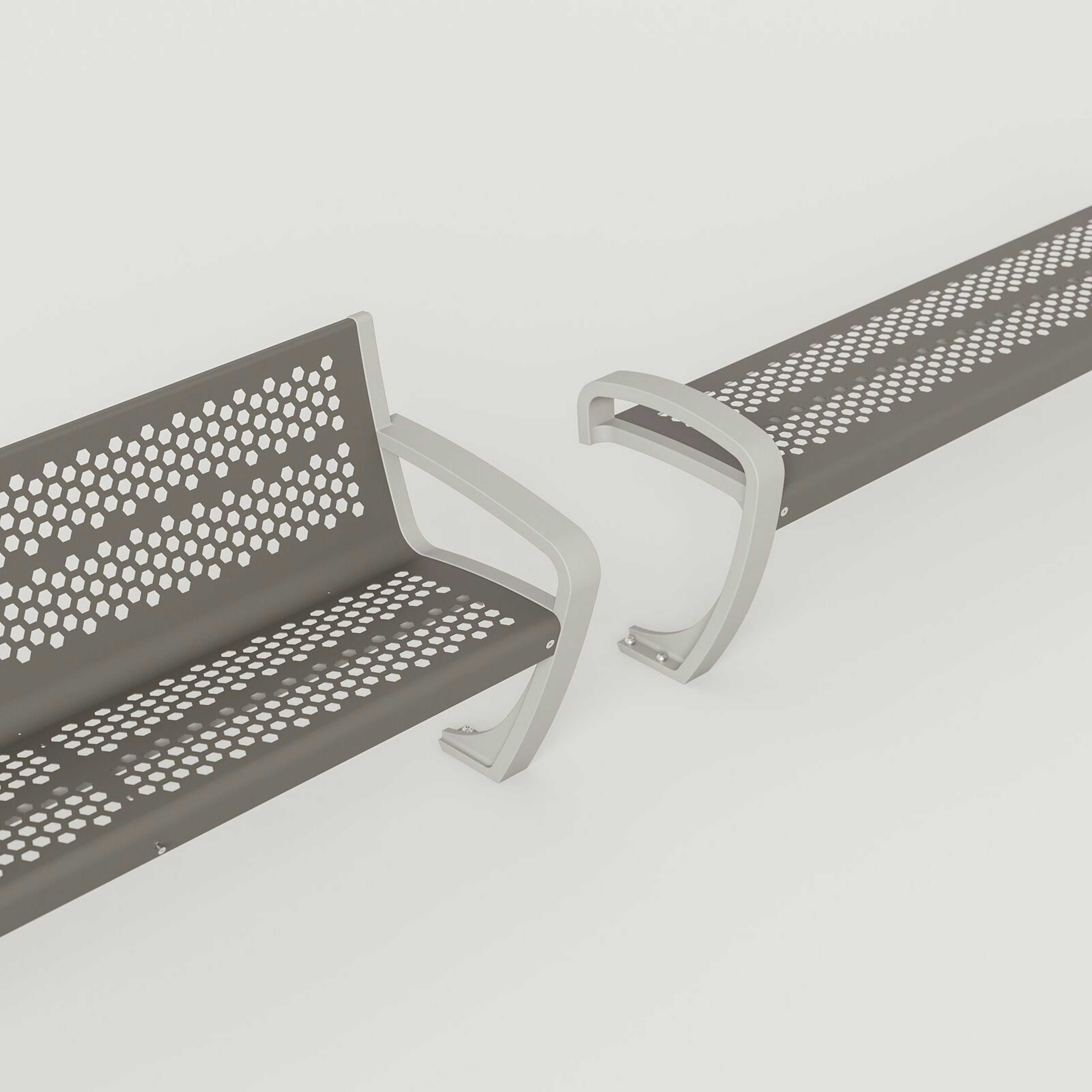 Balance Bench: Argento Texture + Slate Texture