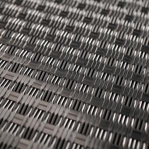 Linq Woven Metal shown with Rhythm CrossLinq pattern in Stainless Steel