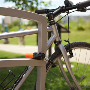 Cordia Bike Rack shown with Argento Texture powdercoat 