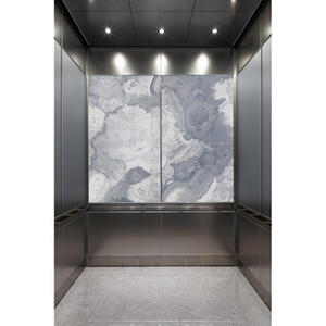 LEVELe-106 Elevator Interior with main LightPlane Panels in ViviStone Pearl Onyx