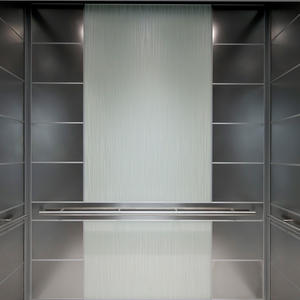 LEVELe-107 Elevator Interior with customized panel layout: panels in Stainless S