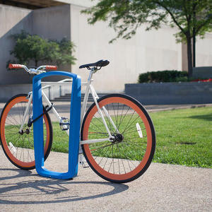 Twist Bike Rack shown with Azure Texture powdercoat
