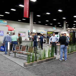 Forms+Surfaces booth at the ASLA 2011 Annual Meeting and EXPO in San Diego.