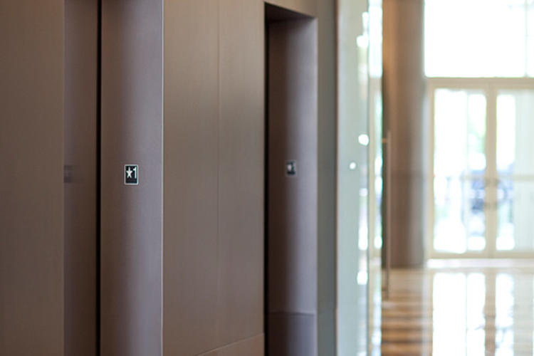 Fused Metal Elevator Doors
