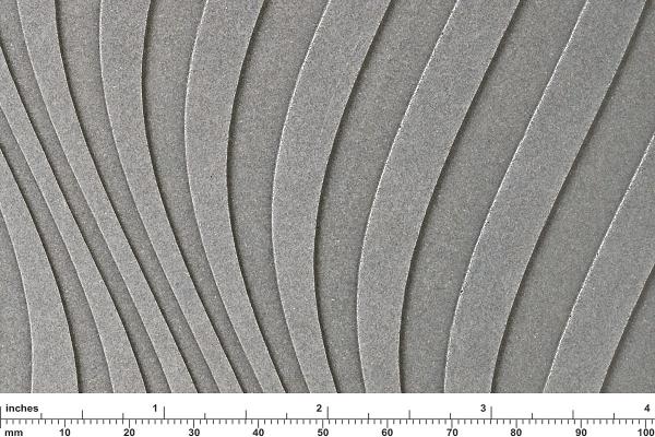 Bonded Aluminum shown in Natural patina with Sahara pattern