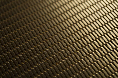  Linq Woven Metal shown with Merge CrossLinq pattern in Brass