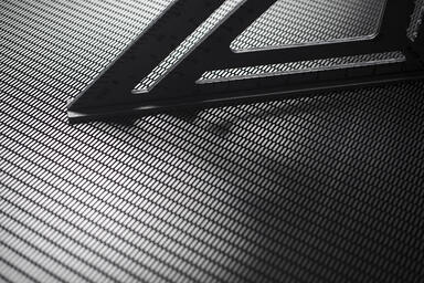 Linq Woven Metal shown with Merge CrossLinq pattern in Stainless Steel