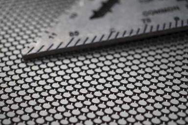  Linq Woven Metal shown with Sum CrossLinq pattern in Stainless Steel