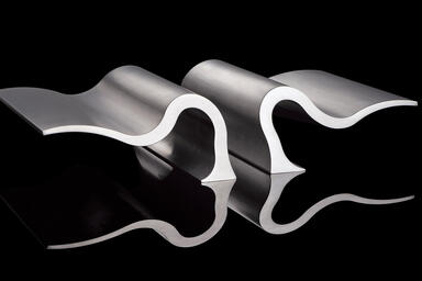 Wave model WAD1833-08 shown in Clear Matte Aluminum (302). Size shown: 8" c.c.