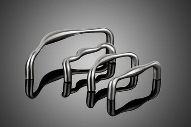 Cadence Series DPC7500 cabinet pulls shown in Satin Stainless Steel (US32D).