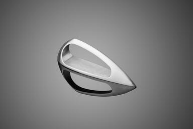 Luna model LUC1144-04 cabinet pull shown in Satin Stainless Steel (US32D).