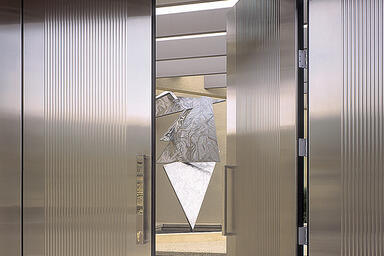 Stainless Steel Doors in Satin finish with Dallas Impression pattern