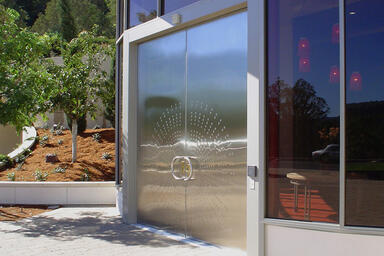 Stainless Steel Doors in Satin finish with Circle Impression pattern