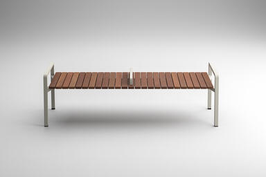 Float Bench in 6 foot, backless configuration with Alabaster Texture
