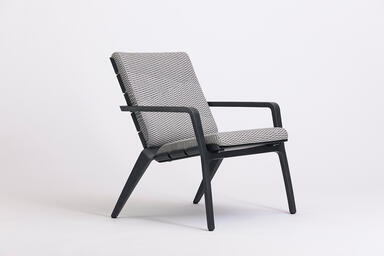 Vaya Textile Chair shown with Dark Grey Metallic Texture powdercoated frame