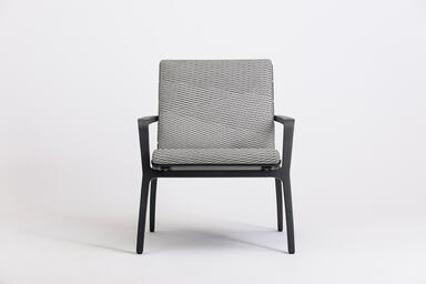 Vaya Textile Chair shown with Dark Grey Metallic Texture powdercoated frame