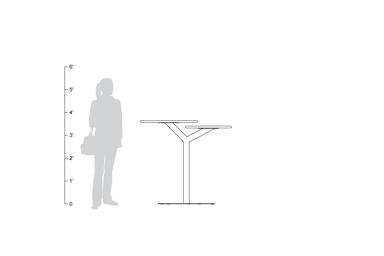 Bistro Table, shown to scale