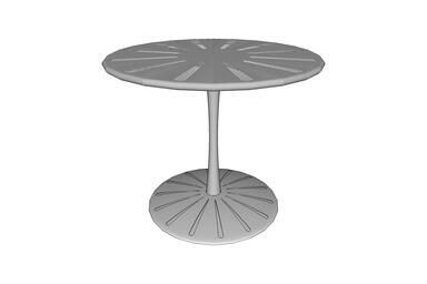 Citrus Table, 36&quot; perforated table top