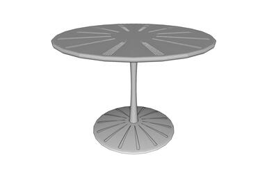 Citrus Table, 42&quot; perforated table top