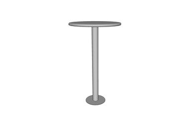 Column Table, bar height, 24&quot; round table top, 10.5&quot; base