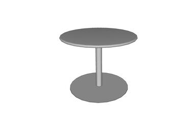 Column Table, table height, 36&quot; round table top, 30&quot; base