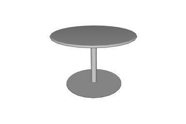 Column Table, table height, 42&quot; round table top, 30&quot; base