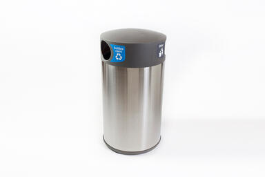 Universal Litter & Recycling Receptacle, 36 gallon, side opening