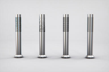 Light Column Bollards shown with 360 degree Strum, Scale, Stria and Sector