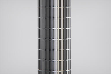Light Column Bollard shown with 360 degree Stria Shield