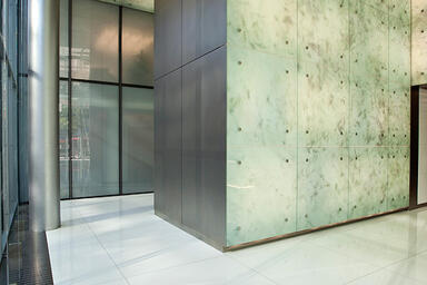 Wall panels in Stainless Steel with Mist finish 