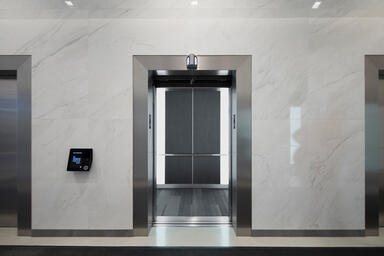 LEVELe-101 Elevator Interior with customized panel layout