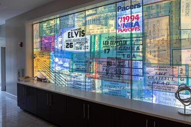 LightPlane Panels in ViviSpectra Spectrum glass with custom image interlayer