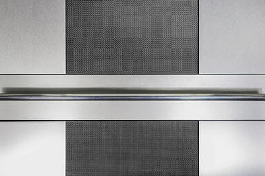 LEVELe-105 Elevator Interior with panels in Bonded Aluminum with Dark Patina
