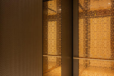 LEVELe-105 Elevator Interior with customized panel layout; Capture panels in Fus
