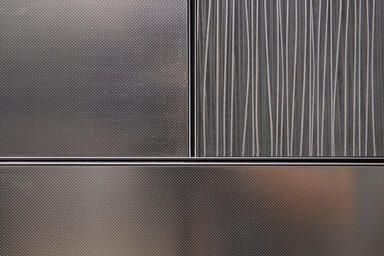 LEVELe-105 Elevator Interiors with customized panel layout; Bonded Aluminum