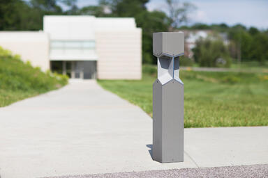 Knight Bollard shown with Slate Texture powdercoat at Private Location