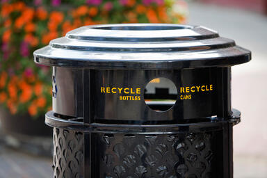 Urban Renaissance Litter &amp; Recycling Receptacle