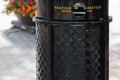 Urban Renaissance Litter &amp; Recycling Receptacle