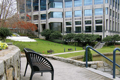 Copenhagen Benches shown with Black Texture powdercoated frames