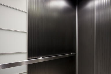 LEVELe-103 Elevator Interior with customized panel layout