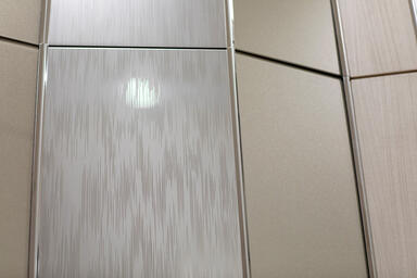 Accent panels shown in Stainless Steel with Mirror finish and Current Eco-Etch p