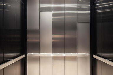 LEVELe-108 Elevator Interior with customized panel layout