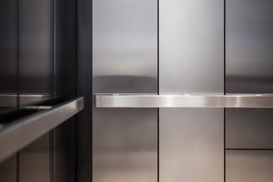LEVELe-108 Elevator Interior with customized panel layout