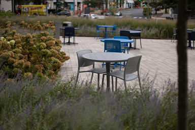 Avivo Chairs with Silver Texture, custom Cobalt Texture and Azure Texture
