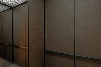 LEVELe-105 Elevator Interior with customized panel layout; Minimal panels in Sta