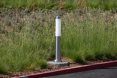 Light Column Bollard in Stainless Steel with Satin finish at Loma Linda