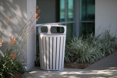 Dispatch Litter &amp; Recycling Receptacle shown in 36 gallon, single-stream