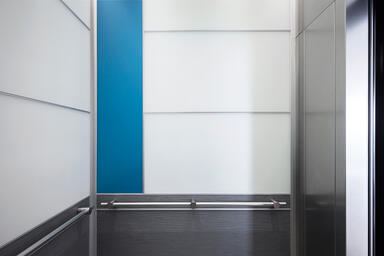 LEVELe-104 Elevator Interior with customized panel layout