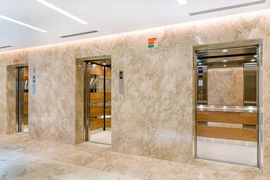 LEVELe-104 Elevator Interiors with customized panel layout